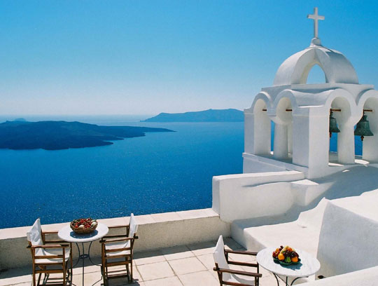 Panoramic view from Aigialos hotel