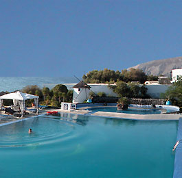 Medterranean Beach in Santorini has it all - Sea Surf Swimming & Relaxation