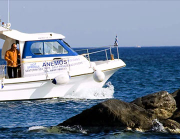 Anemos Boat Santorini Sailing Charter