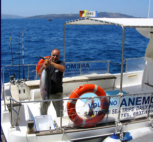 Anemos Boat Santorini Sailing Charter